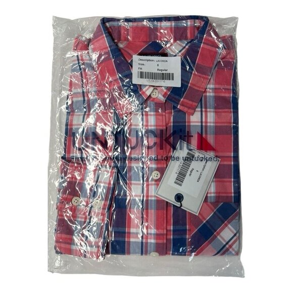 UNTUCKit Womens Laconda Plaid Button Front Shirt~Size 6 Regular Fit~Pink L14 35 - Picture 3 of 7